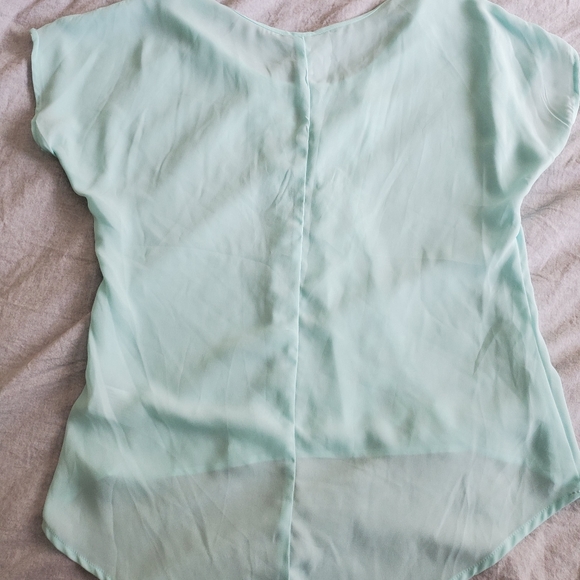 Sheer Mint Green top - Picture 2 of 5